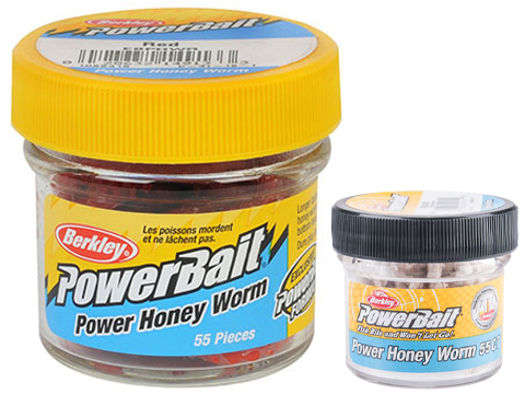 Berkley PowerBait Power Honey Worm Fishing Lure (Color: Red)