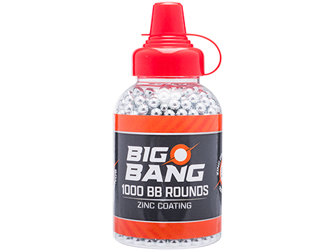 Big Bang Air Guns 0.90g Steel 6mm Target BBs NOT FOR GAMING USE (Count: 1000 Rounds)
