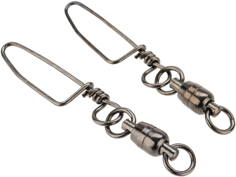 Billfisher Stainless Ball Bearing Swivel (Weight: 380lb / Two Ring Snap / 2 Pack)