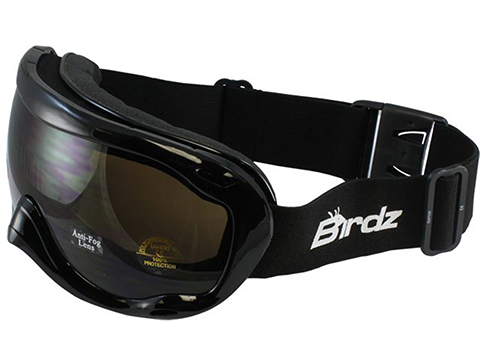 Birdz Eyewear Raptor Goggles (Color: Black Frame / Amber Lens)