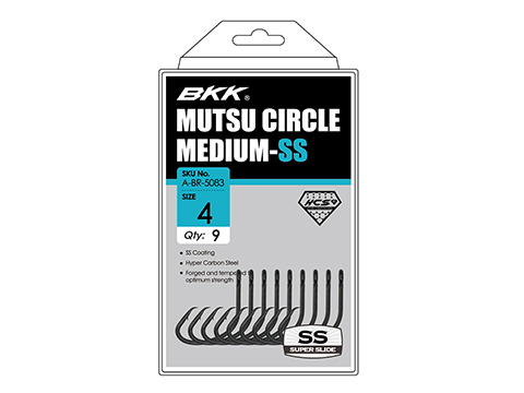 BKK Mutsu Circle Medium SS Fishing Hooks 