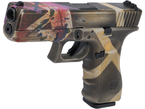 Elite Force Fully Licensed GLOCK 17 Gen.4 Gas Blowback Airsoft Pistol w/ Custom Cerakote (Color: Infinity Stripes)