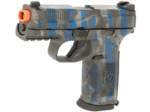 Cybergun FN Herstal Licensed FNS-9 Gas Blowback Airsoft Pistol w/ Black Sheep Arms Custom Cerakote (Color: UDC Distressed Blue)