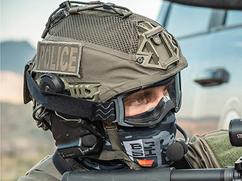 Bolle X1000 Duo Ballistic Tactical Double Lens Combat Goggles (Color: Clear Lens / Black)