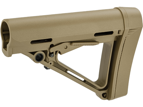 Bolt Airsoft BOM Stock with Heavy Duty Butt Pad (Color: Tan)