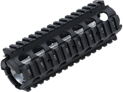 Bolt Airsoft CNC Aluminum RIS Two Piece Handguard Rail (Color: Black / 7)