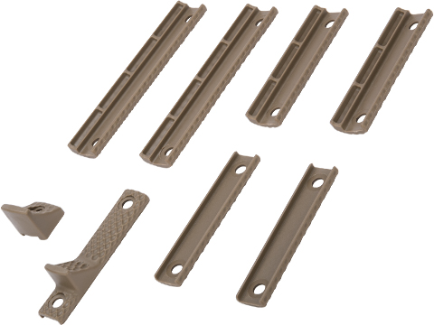 Bolt Airsoft Polymer BRX Rail Cover Kit (Type: Golfball / Tan)