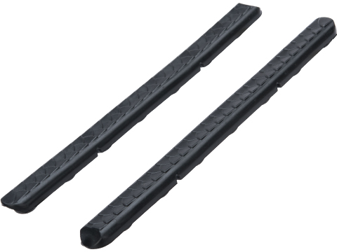 Bolt Airsoft Semi-Rigid Rubber Keymod Slim Rail Cover (Type: Scale / Black 2pc)