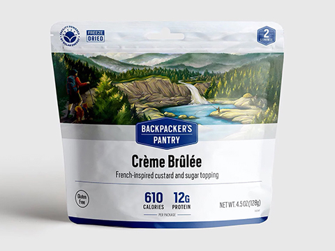 Backpacker's Pantry Freeze Dried Camping Food (Model: Dessert / Creme Brulee)