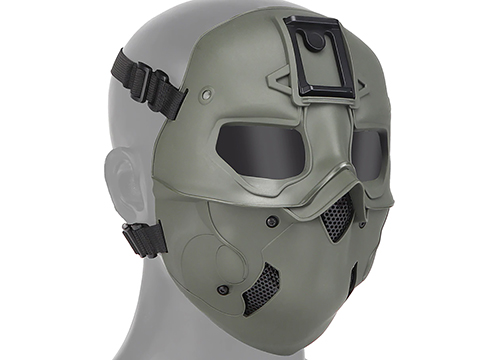 Matrix Full Face Mask w/ Integrated NV Mount (Color: Olive Drab)