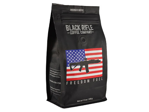 Black Rifle Coffee Company 100% Arabica 12oz Coffee Bag (Model: Freedom Fuel Dark Roast / Whole Bean)