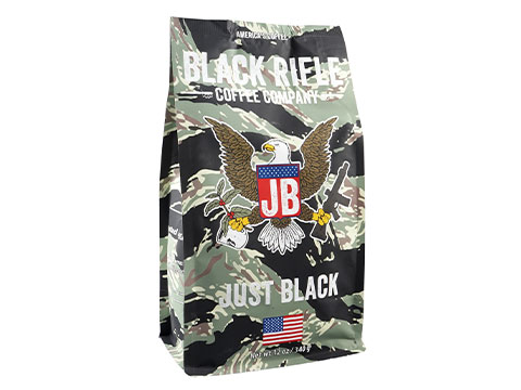 Black Rifle Coffee Company 100% Arabica 12oz Coffee Bag (Model: Just Black Medium Roast / Ground Bean)
