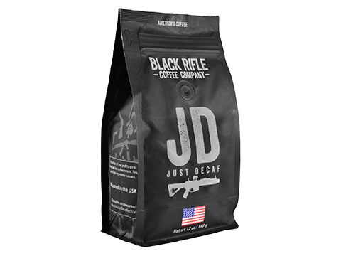 Black Rifle Coffee Company 100% Arabica 12oz Coffee Bag (Model: Just Decaf Medium Roast / Ground Bean)