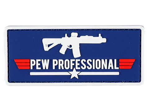 Black Rifle Coffee Company Pew Professional PVC Morale Patch (Color: Red, White & blue)