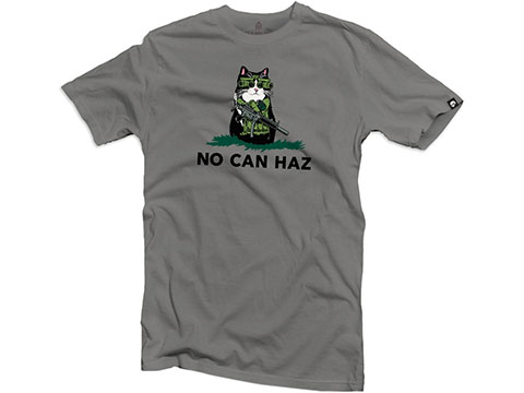 Black Rifle Division No Can Haz Shirt (Size: Grey / X-Large)