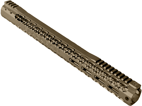 Black Rain Ordnance Slim M-LOK Handguard for AR15 Style Rifles (Color: Flat Dark Earth / 17.76)