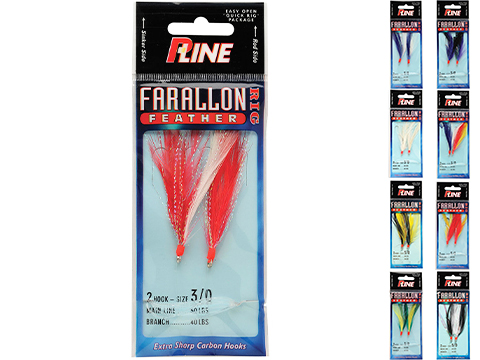 P-Line Farallon Feathers Vertical Fishing Jigs (Size: 5/0 / Mix)