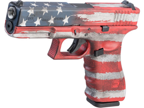 Elite Force Fully Licensed GLOCK 17 Gen.4 Gas Blowback Airsoft Pistol w/ Custom Cerakote (Color: Old Glory)