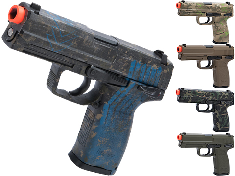 Heckler & Koch / Umarex USP Full Size NS2 Airsoft GBB Pistol by KWA w/ Black Sheep Arms Custom Cerakote 