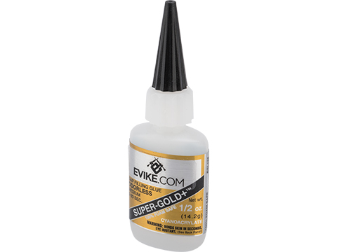 Evike.com SUPER-GOLD+ Gap Filling Odorless Foam Safe Cyanacrylate Super Glue (Size: 0.5oz)