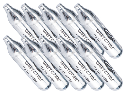 Gletcher 12 Gram CO2 Cartridge 10 Pack for Airsoft and Air Gun