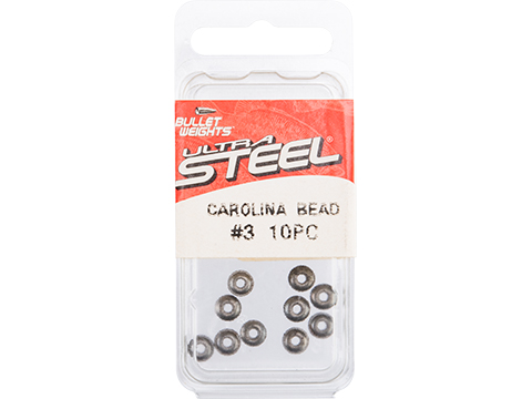 Bullet Weights Ultra Steel Carolina Beads (Size: #3 / 10 Pack)