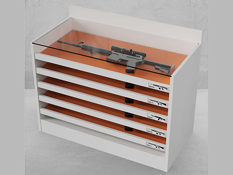 EMG Battle Wall System Pull Out Shelf Display Case & Storage Solution 