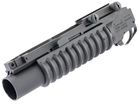Classic Army M203 Airsoft Grenade Launcher (Model: Short / Rail Mounted / Black)