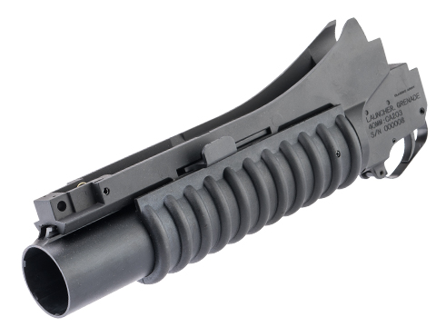 Classic Army M203 Airsoft Grenade Launcher (Model: Short / Barrel Mounted / Black)