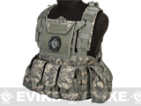 Matrix Tactical Systems Modular Chest Rig w/ Full Pouch Set (Color: ACU)