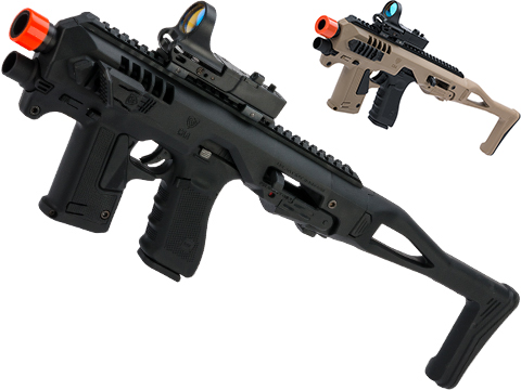 CAA Airsoft Micro Roni Pistol Carbine Conversion Kit with Elite Force GLOCK 17 Airsoft GBB Pistol 