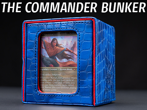 The Commander Bunker 120+ Card Hardshell Deck Box by Weapons Cache 