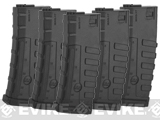 Command Arms CAA Licensed Magazine for M4 M16 AEG by King Arms (Type: 140rd Mid-Cap / Black / 5 Pack)