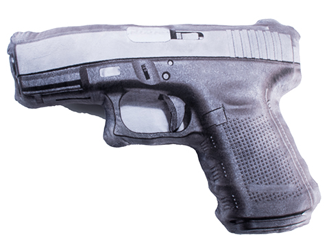CampCo Caliber Gourmet Plush Gun Pillow (Model: Automatic Handgun)