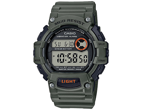 Casio TRT110H Men's Digital Mud Resistant Digital Watch (Color: OD Green)