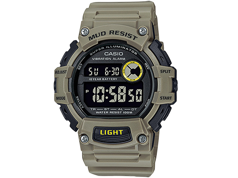 Casio TRT110H Mud Resistant Digital Watch (Color: Green)