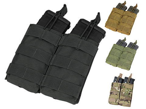 Condor Tactical Open Top Double AR15 / M4 / M16 / 5.56 NATO Magazine Pouch (Color: Black)