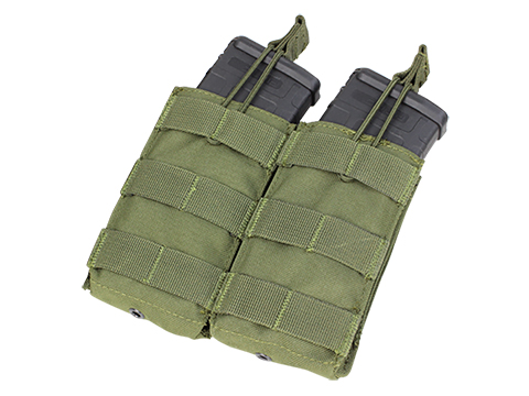 Condor Tactical Open Top Double AR15 / M4 / M16 / 5.56 NATO Magazine Pouch (Color: OD Green)