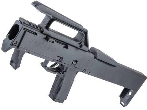 Aegis Custom FMG9 Conversion Kit for Elite Force GLOCK 17 Gas Blowback Airsoft Pistols (Color: Black / Complete Pre-Built w/ KJW Pistol)