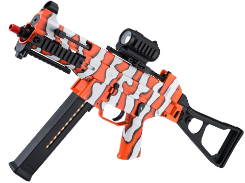 Umarex x H&K UMP .45 Elite Gen 2 Airsoft Electric Blowback EBB AEG SMG Rifle w/ Custom Cerakote (Color: Lava Nemo)