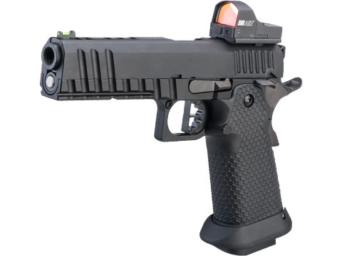 AW Custom Ace Competitor Hi-CAPA Gas Blowback Airsoft Pistol (Package: Black / Green Gas / Matrix Low Profile Sight)