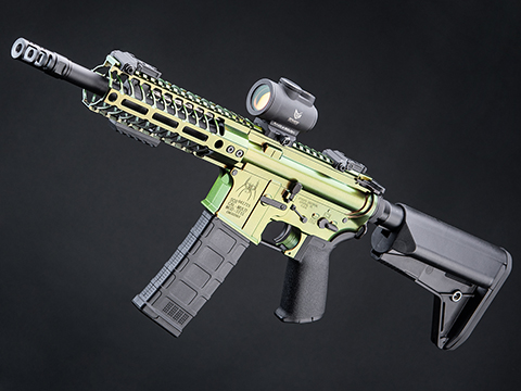 EMG Custom Cerakote Spike's Tactical Licensed M4 AEG AR-15 Parallel Training Weapon (Model: 7 PDW / Hypershift Sunsets)