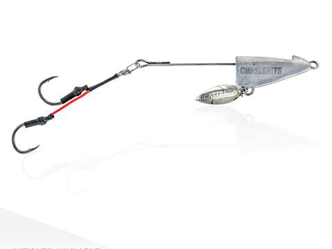 Chasebaits The Ultimate Squid Rig 11.8 Fishing Lure w/ 9/0 Twin Assist Hooks (Weight: 6oz)
