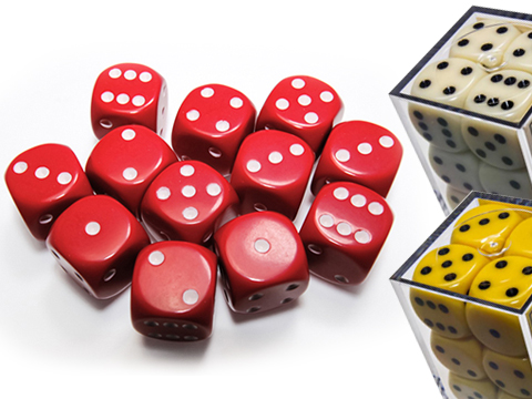 Chessex Lab Opaque 16mm d6 Dice Block 