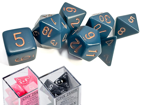 Chessex Lab Opaque Polyhedral 7-Dice Set 