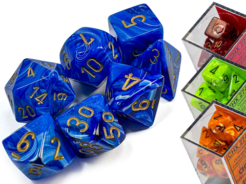 Chessex Lab Vortex Polyhedral 7-Dice Set 
