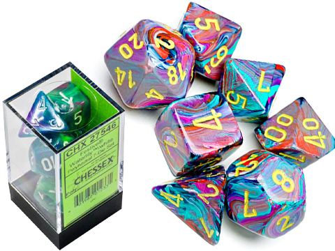 Chessex Lab Festive Polyhedral 7-Dice Set 