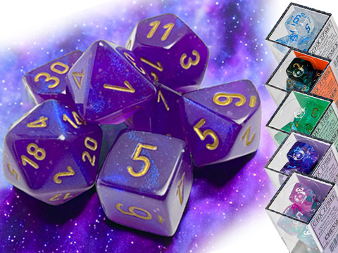 Chessex Lab Luminary Polyhedral 7-Dice Set 