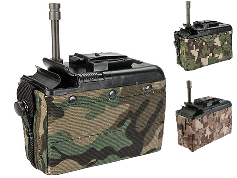 Matrix) 1200rd Electric Box Magazine for LMG Machine Gun (Color: Digital Desert)