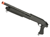 CYMA Standard Full Metal M870 3-Round Burst Multi-Shot Shell Loading Airsoft Shotgun (Model: Pistol Grip Full Metal)